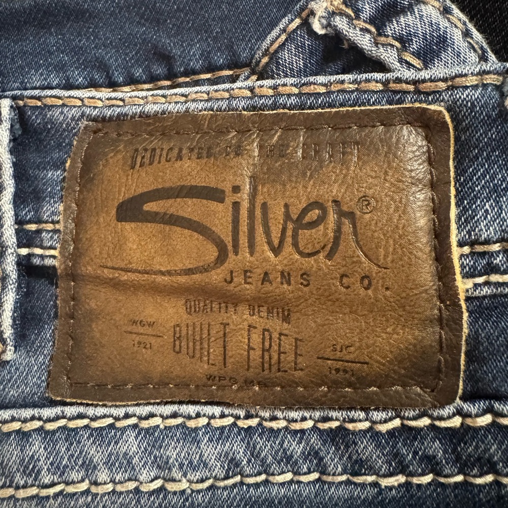 Silver Jeans Men’s Dark Indigo Straight Leg Jeans. 34 x 30 - Picture 3 of 6